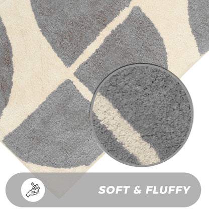 Stockholm Bath Mat Non Slip Backing Super Soft Water Absorbent Cotton Blend
