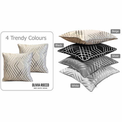 Geo Sparkle Cushion Covers 2 Pack Natural For Sofa Bed Chair Lounge