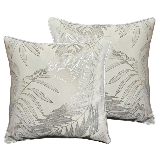 Leaf Sparkle Cushion Covers 2 Pack Leaf Natural Modern Decorative Throw