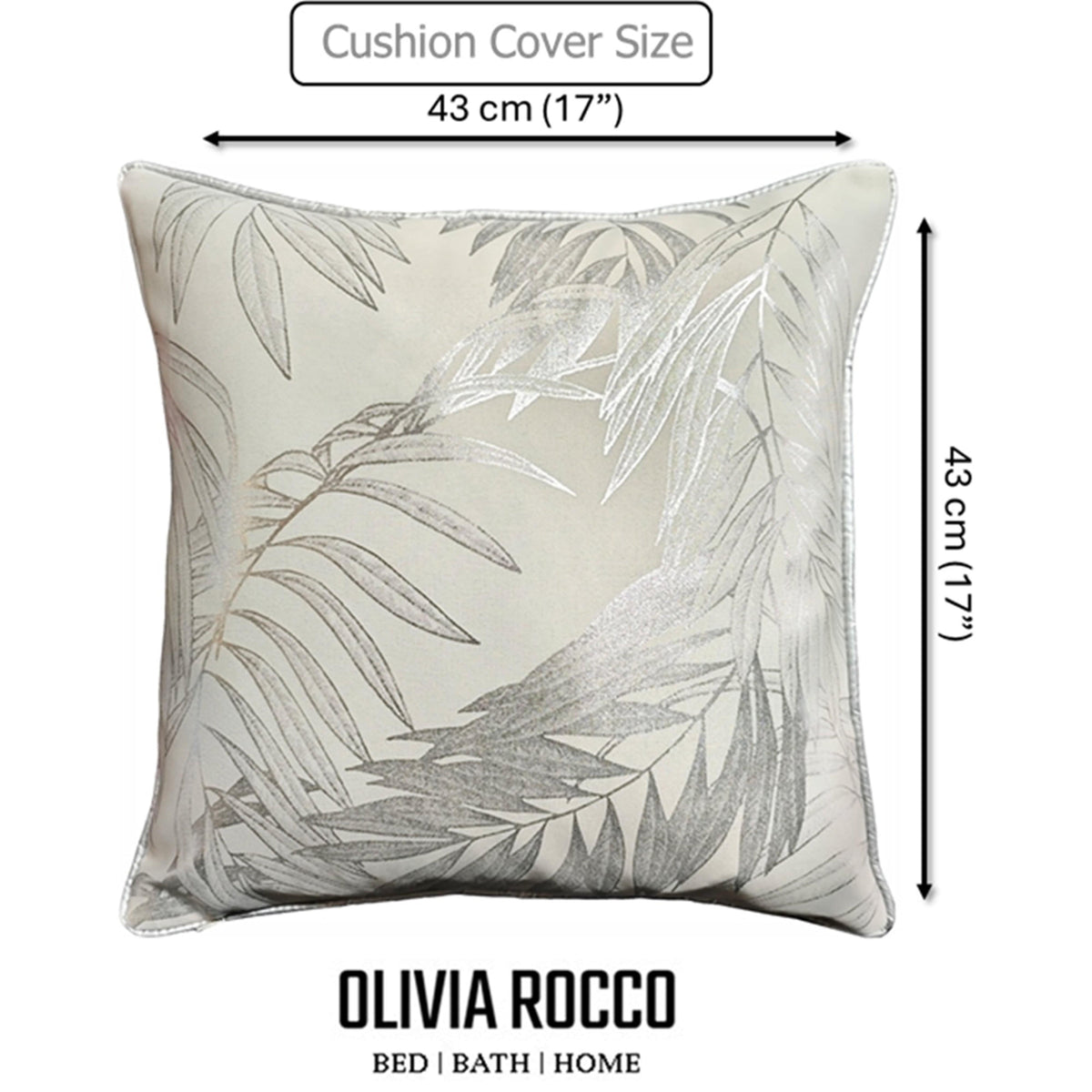 Leaf Sparkle Cushion Covers 2 Pack Leaf Natural Modern Decorative Throw