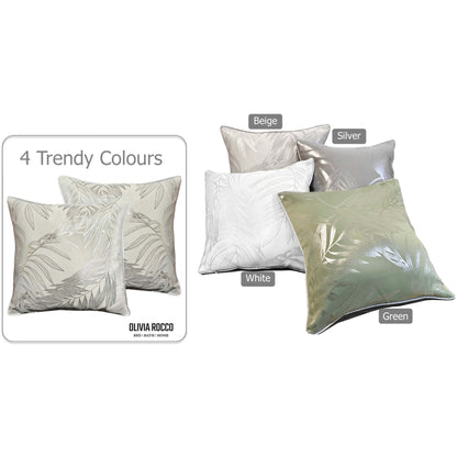 Leaf Sparkle Cushion Covers 2 Pack Leaf Natural Modern Decorative Throw