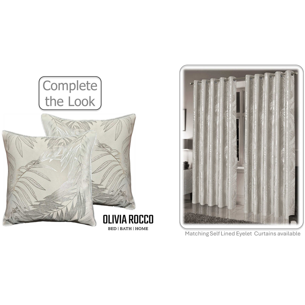 Leaf Sparkle Cushion Covers 2 Pack Leaf Natural Modern Decorative Throw