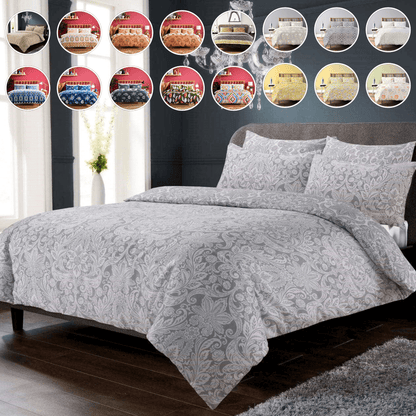 Luxury Cotton Rich Duvet Sets Easycare Includes Duvet Cover And Pillowcases