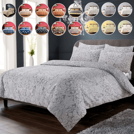 Luxury Cotton Rich Duvet Sets Easycare Includes Duvet Cover And Pillowcases