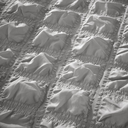 Soho Grey Microfibre Duvet Cover Set With Pillowcases Quilted Super Soft