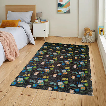 Animal Print Non-Slip Soft Durable Floor Rug For Living Room Bedroom Hallway