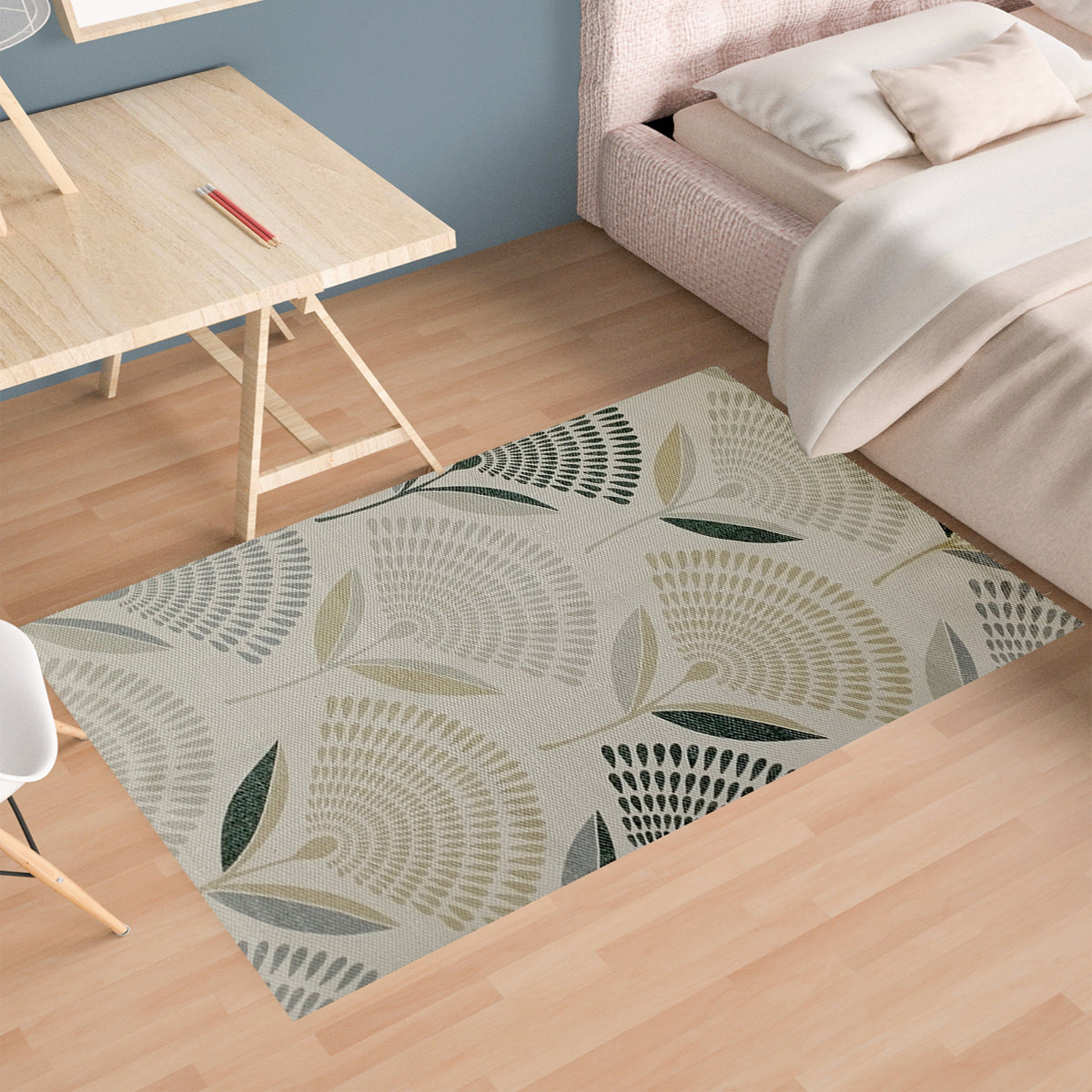 Printed Rug Linnea Design Non Slip Soft Durable Floor Rug For Living Room