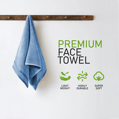 Belmont Viscose Stripe Blue Towels 100% Cotton Hotel Quality Super Absorbent